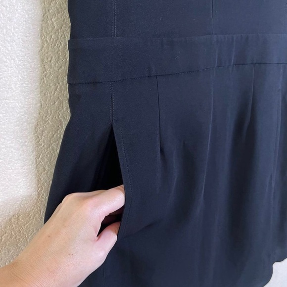 A.L.C Black Cut Out Cocktail Dress | 4 Step Hem Pockets w/ Zipper | NWT - Picture 5 of 10